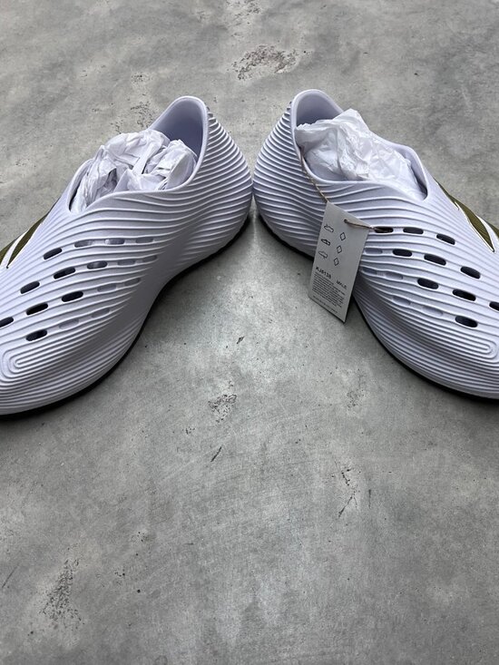 Adidas Purechill Slides Cloud White Gold Metallic KJ5138 - New main image 6